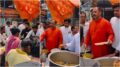 « Pas de nourriture pour les mollahs » : Pinky Chaudhary, de l'Hindou Raksha Dal, arrache une assiette de nourriture à un pauvre homme