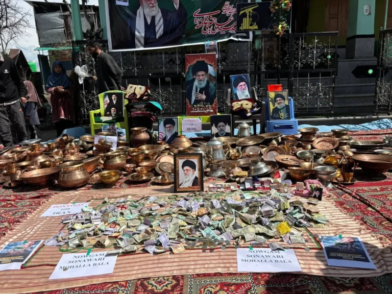 Les Cachemiriens font don d'argent, d'or et d'objets de valeur pour soutenir les civils dans le conflit iranien