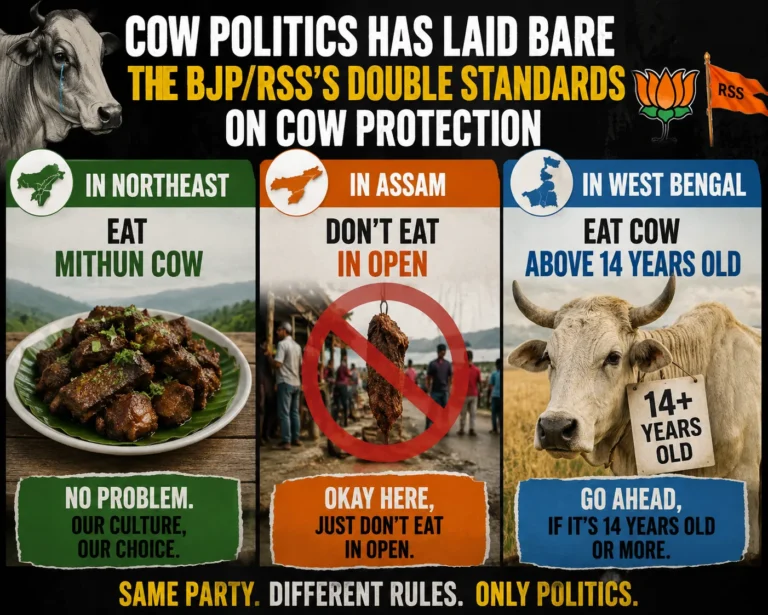 La politique des vaches a mis à nu les doubles standards du BJP/RSS en matière de protection des vaches